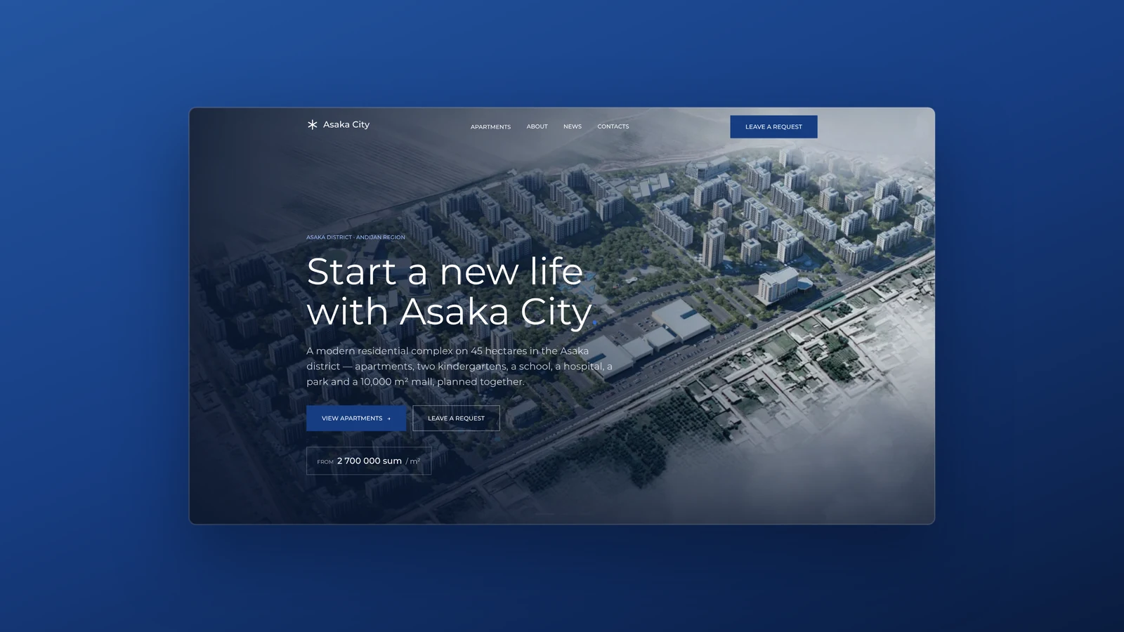Asaka City — Från renderingar till publicerad webbplats på elva dagar.