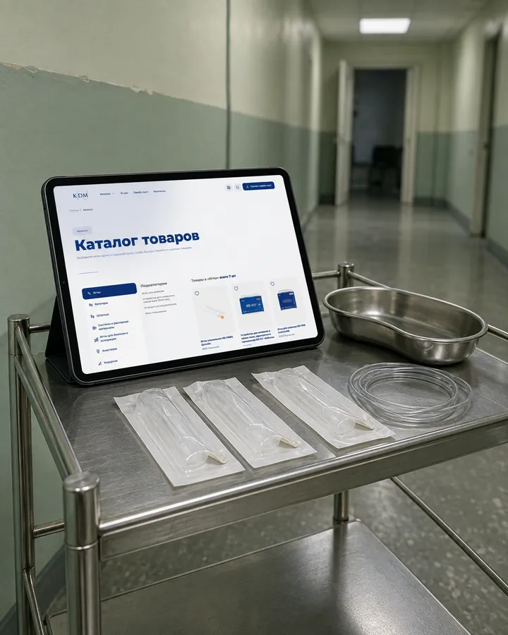 The catalogue on a clinic trolley