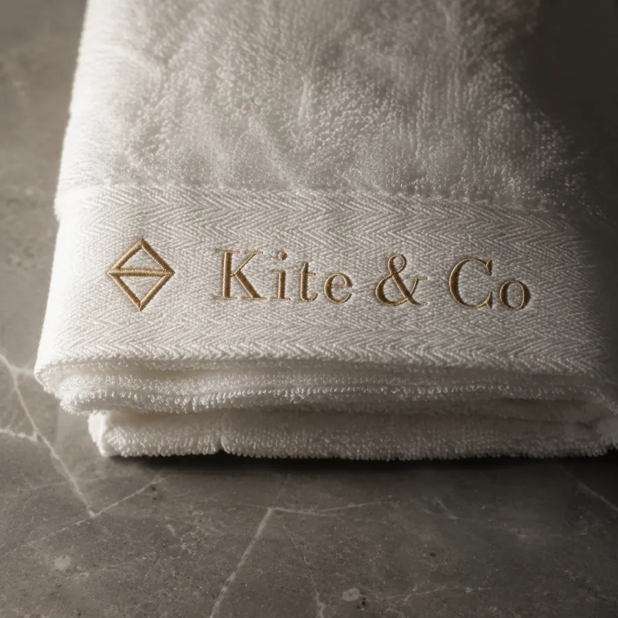 The mark, embroidered into the linen