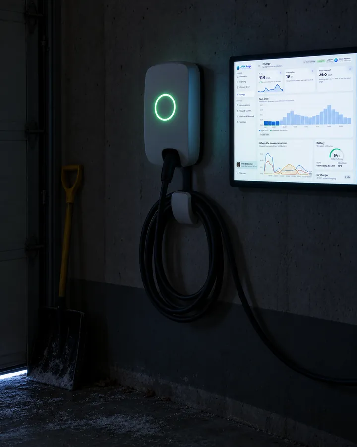 Energy beside the EV charger